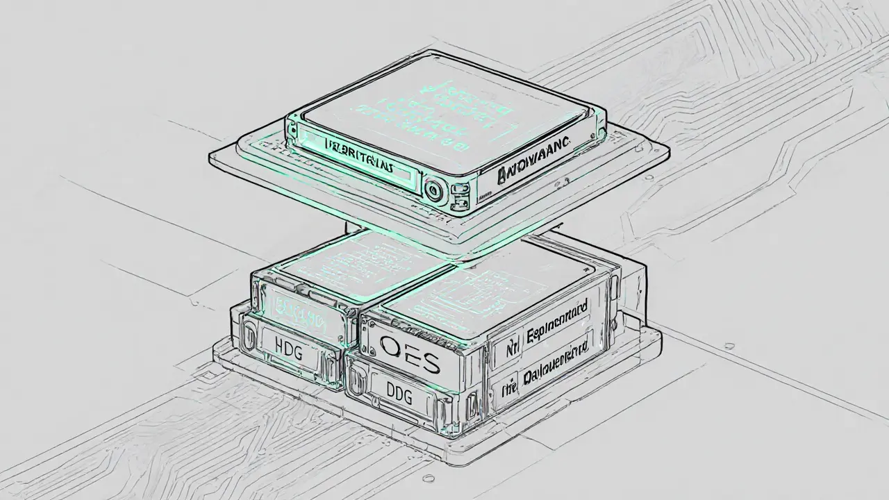 Technical design of dual-layer data architecture for fast access and archival storage.