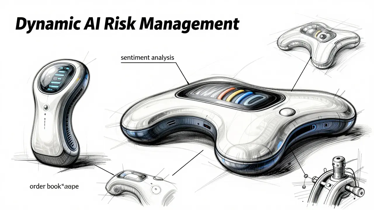 Conceptual sketch of an adaptive AI risk management tech module