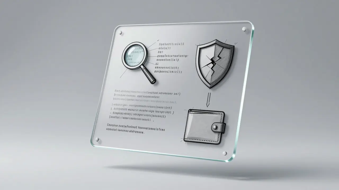 Design sketch of security verification icons and checklist