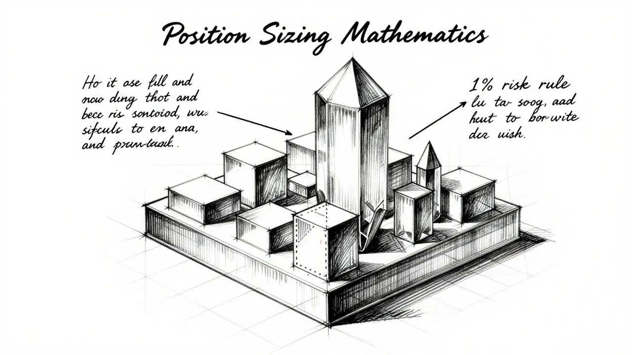 Illustration of portfolio position sizing with geometric crystal structure