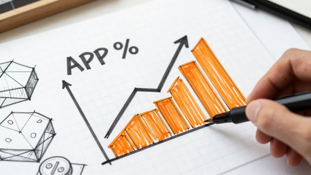 Design drawing of high APR yield farming metrics