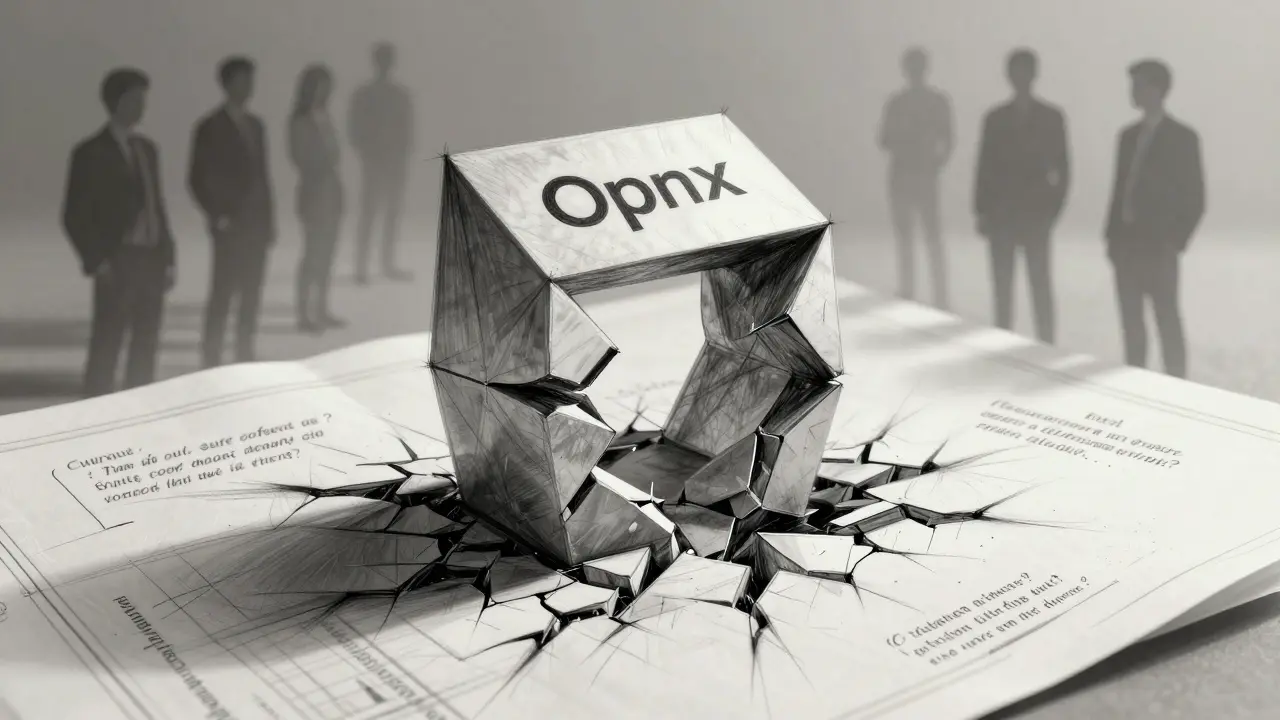 Design sketch showing Opnx platform structural collapse