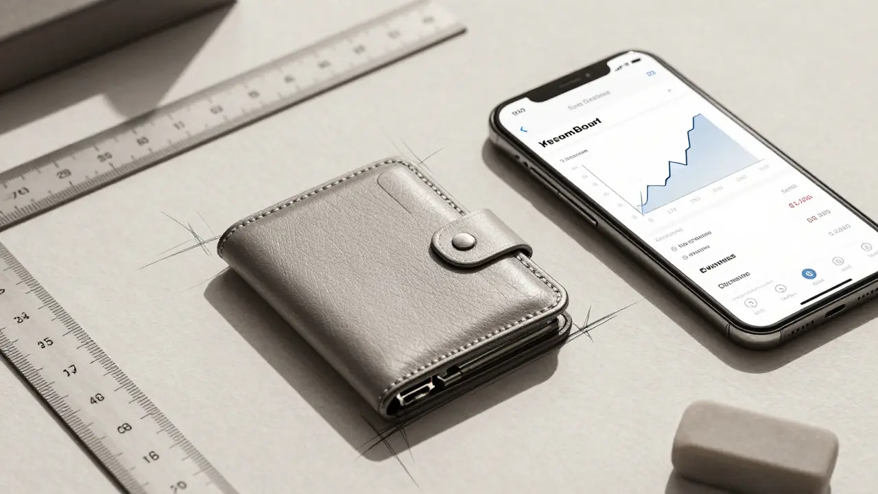 Design sketch of a crypto wallet and investment app