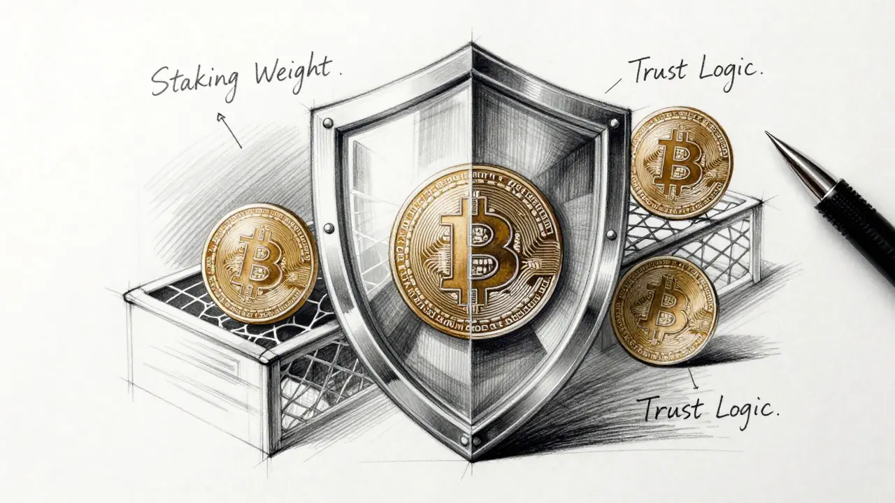 Design sketch of a security shield filtering ADX tokens and spam