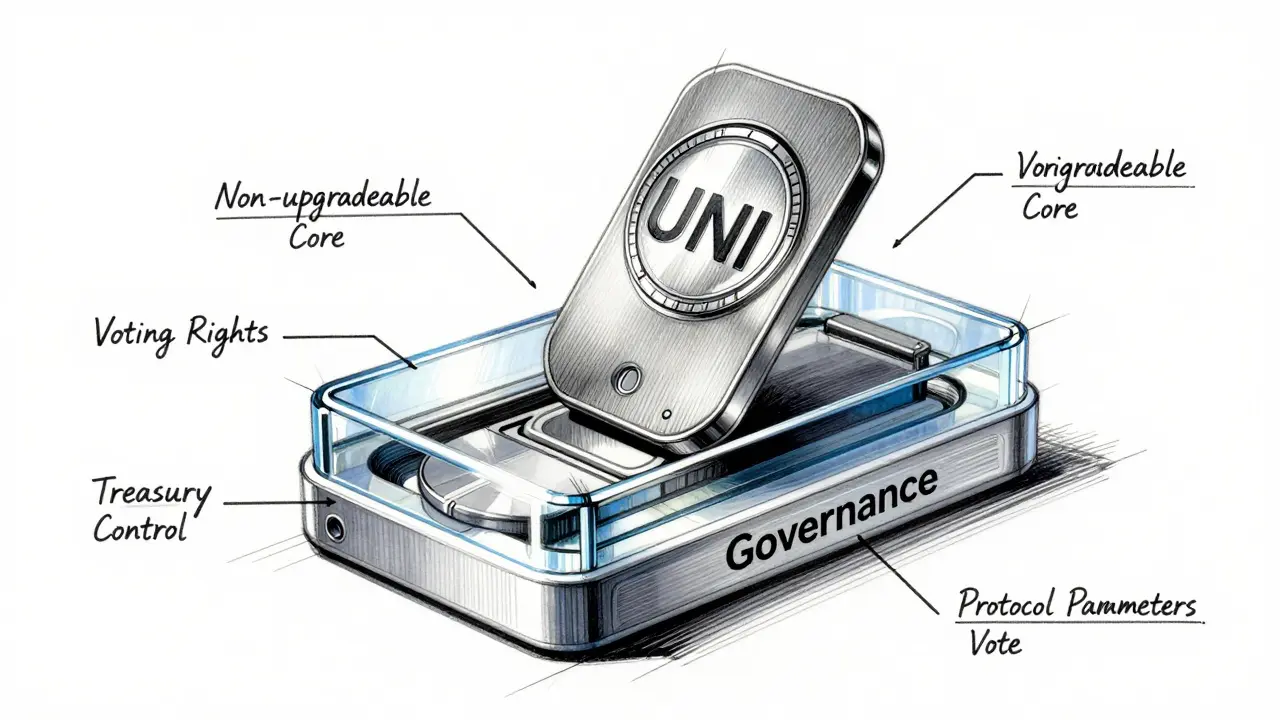 Design sketch of UNI governance token mechanism