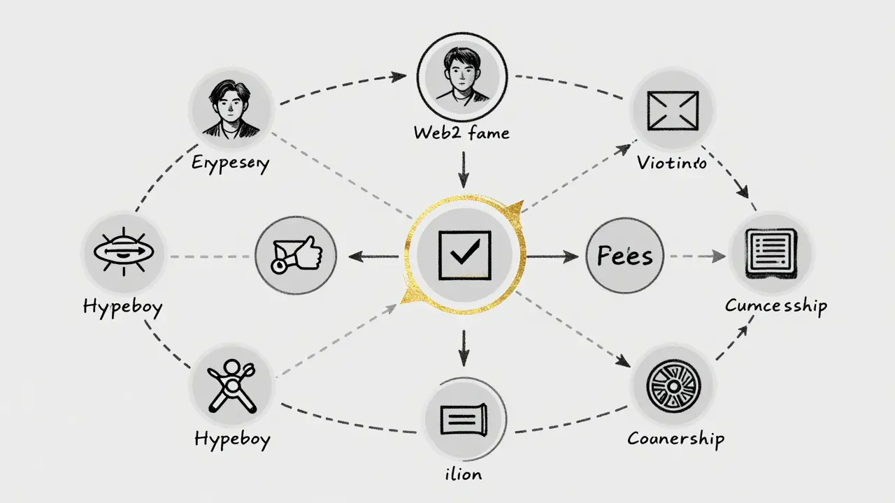 Ecosystem flowchart linking partners and utilities