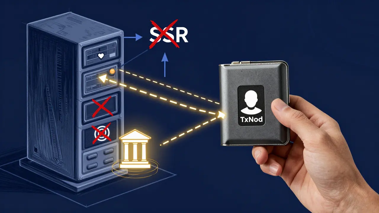 Illustration of direct non-custodial crypto payment flow