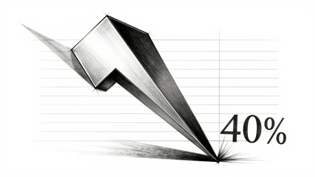Abstract sketch depicting price slippage and liquidity loss