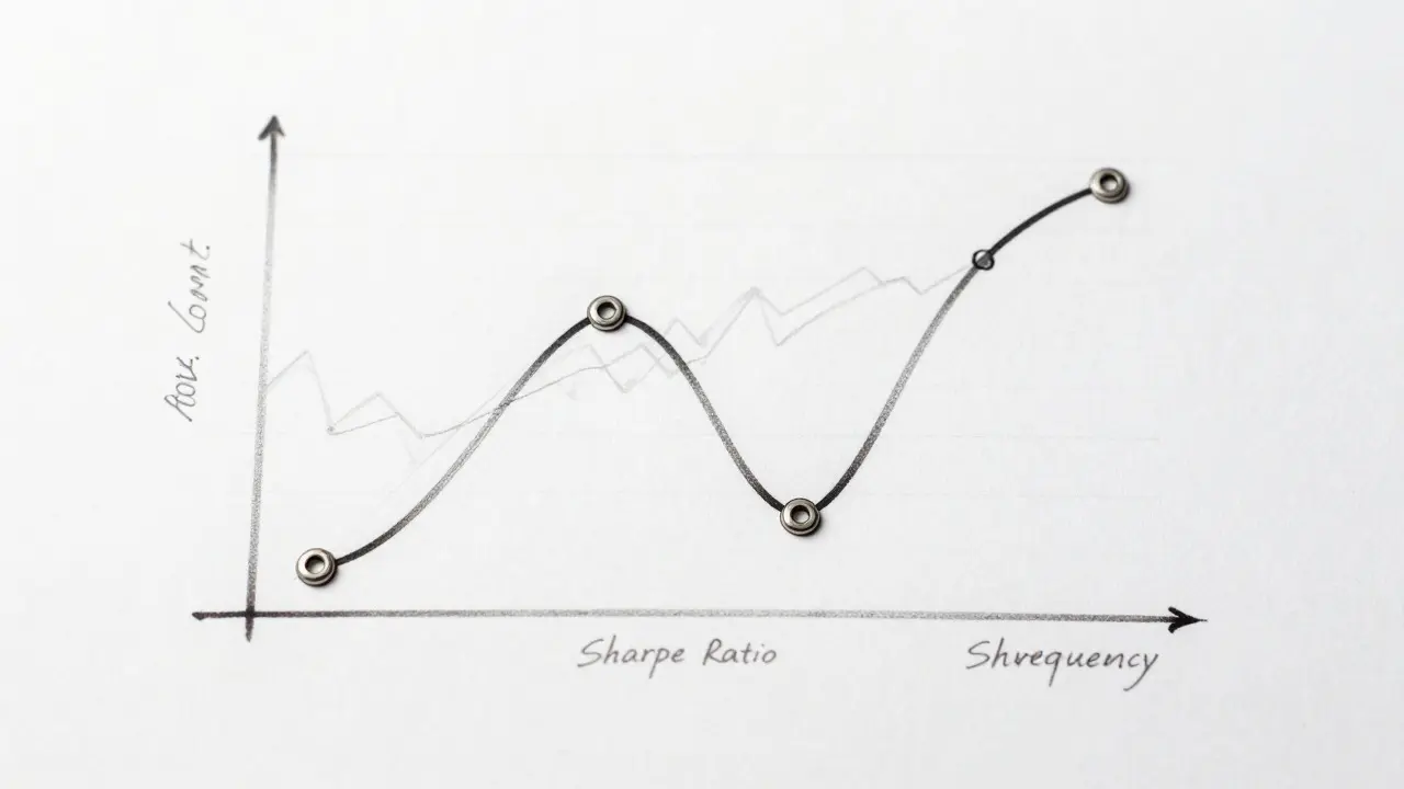 Design sketch of investment frequency curve and risk metrics