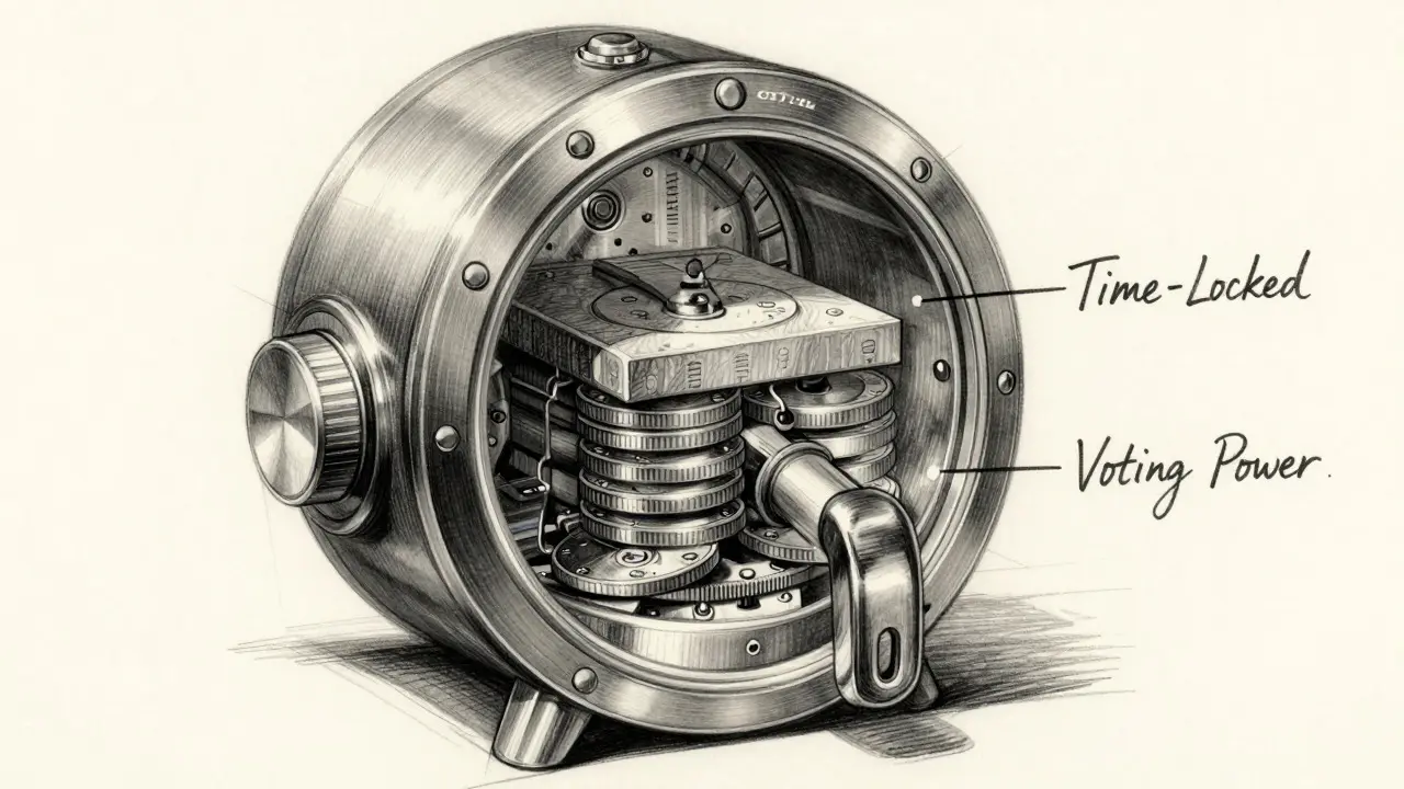 Design sketch of ve(3,3) tokenomics lock mechanism