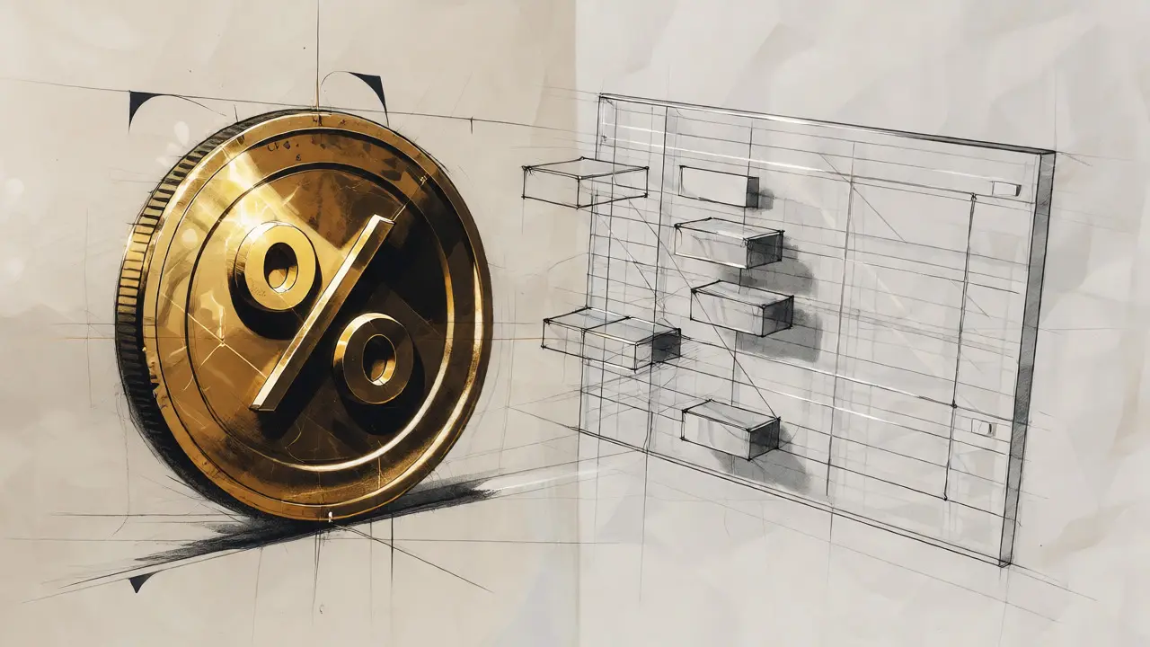 Abstract design sketch contrasting heavy gold fees with lightweight active trader interfaces.