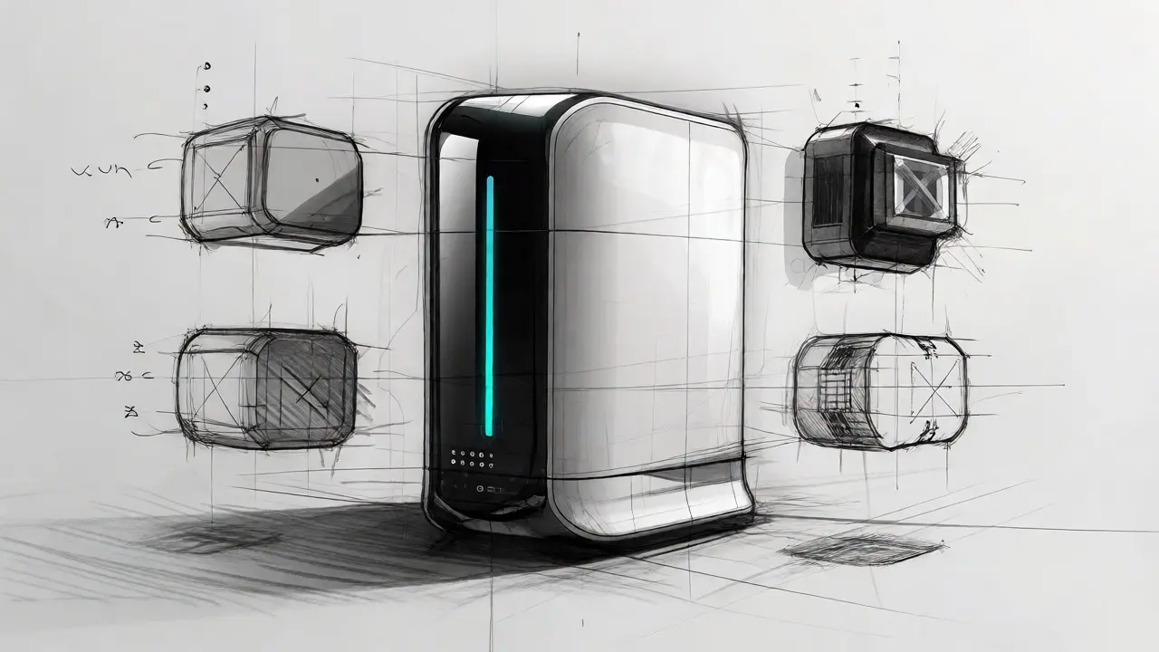 Conceptual sketch of a modular blockchain analytics desktop hub