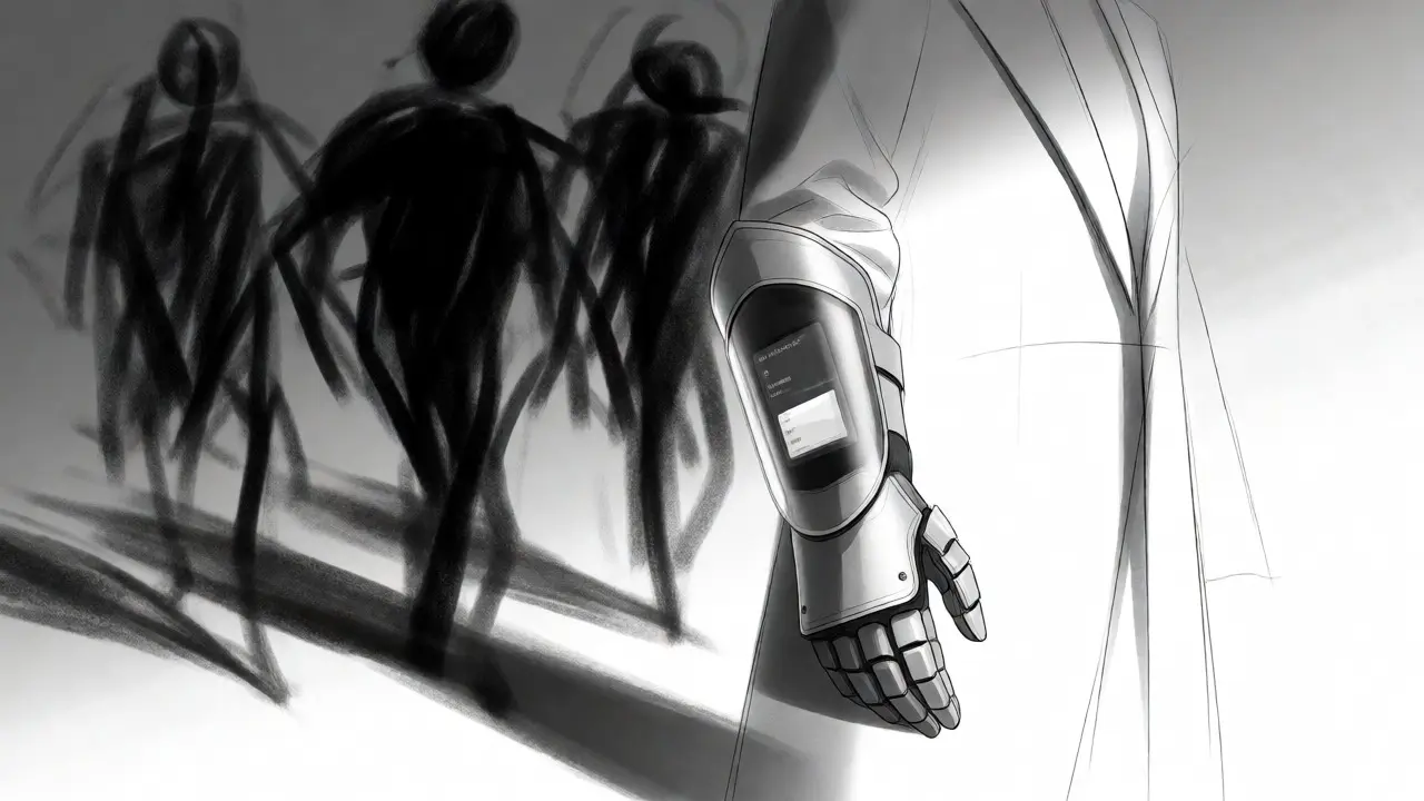 Design sketch of an armored digital wallet gauntlet facing market risks