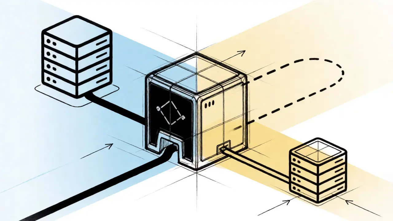 Design sketch showing primary and failover pool connections
